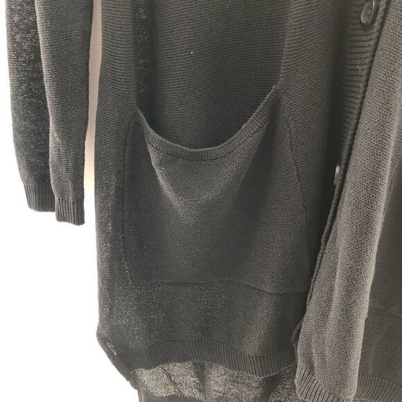 ‎alfani button front cardigan deep black small - Picture 8 of 11